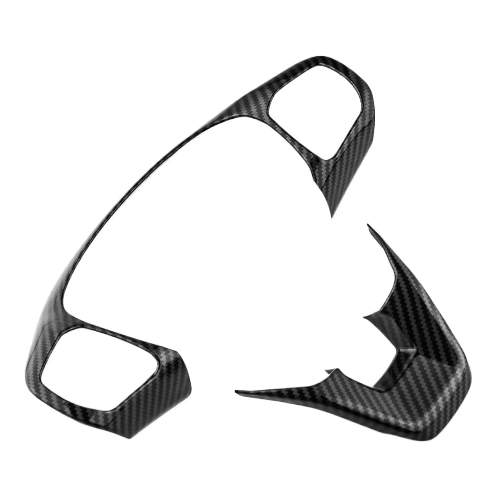 Car Interior Moulding Trim for Maverick 2022 2023+ Car Steering Wheel Button Sticker Cover Panel Frame Trim ABS Carbon Fiber Accessories