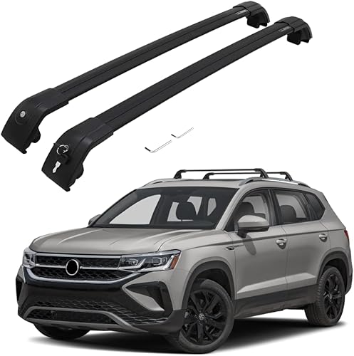 Barras transversales laterales para portaequipajes Volkswagens VW Taos 2022 2023 (con riel lateral de fábrica)