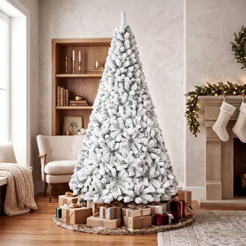 HAPPYGRILL 7.5 FT Unlit Snow Flocked Artificial Christmas Tree - Image 2