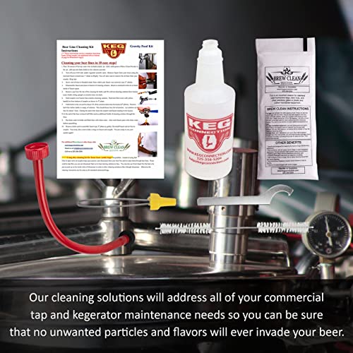 Kegconnection Kegerator Beer Line Cleaning Kit Easy and Safe to Use