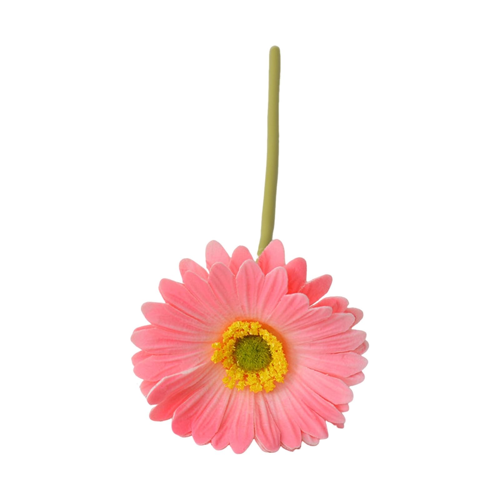 matumou Artificial Gerbera Jamesonii with Stem Realistic Fake Silk Flower Home Office Table Centerpiece Faux Flower Branch Floral