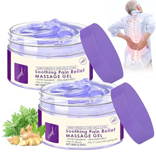 Joint Gel, Soothing Massage Gel,for Joint Activities Throughout The Body, Soothes Knees, Lumbar, Neck, Hands, and Feet (2PCS)
