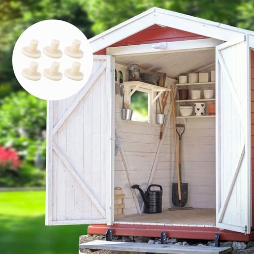 Image of 6pcs Replacement Bolt Accessory, Storage Sheds Replacement Screws Bolt Shed Shelf Kit Compatible with Suncast Storage Sheds (Off White)