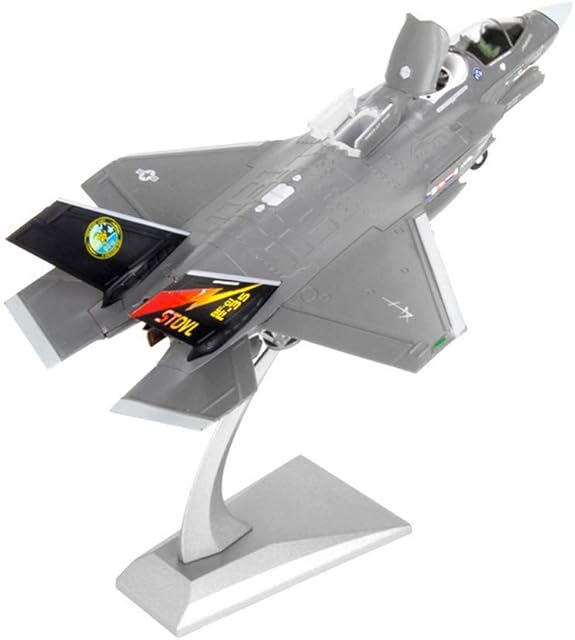 Uterstyle F-35 LIGHTNING FIGHTER MODEL KIT/1:72 Scale F35 Fighter Diecast Attack Plane Metal Fighter Display Model for Decoration or Collection Gift