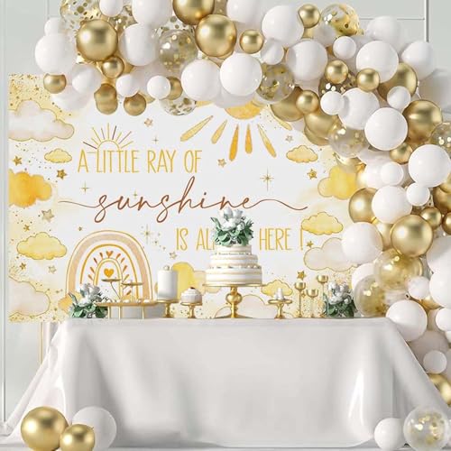 Fondo fotográfico tema sol para baby shower 10x7ft miniatura 2