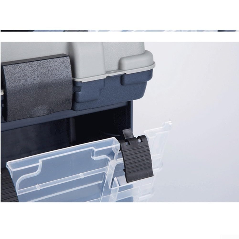 Scatola Pesca 4 Cassetti ABS Impermeabile Organizer | 4 cassetti spaziosi, design multi-scomparti, per accesso esche, organizzazione perfetta, ideale viaggio