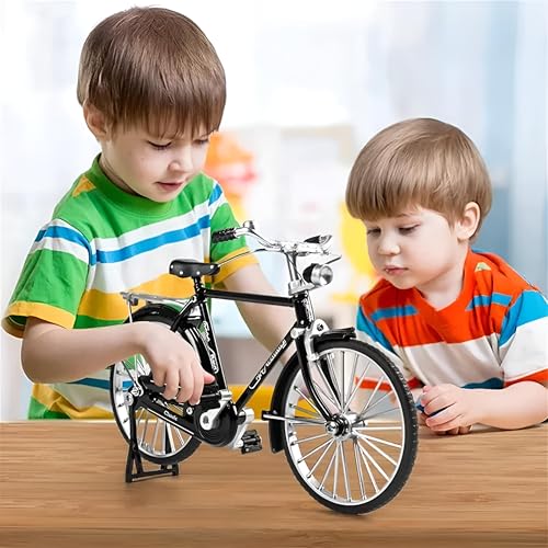Image of Toytle DIY Retro Alloy Bicycle Model Kit (51 Pieces) | Metal Miniature Cycle Assembly Set with Pump & Accessories | Educational STEM Toy & Home Decor | Gift for Kids & Adults