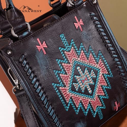 Image of Montana West Western Women's Crossbody Handbag Ladies Crossbody Bags for Women Designer Top Handle Handbags