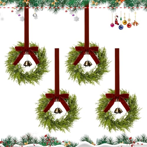 Couronne de Noël décorative pour porte d'entrée et mur de bureau - 2
