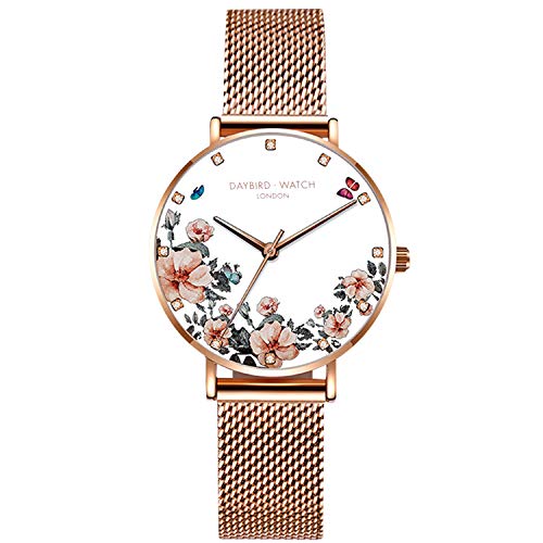 RORIOS Reloj de Pulsera para Mujer - Cuarzo Analógico, Impermeable, Correa de...