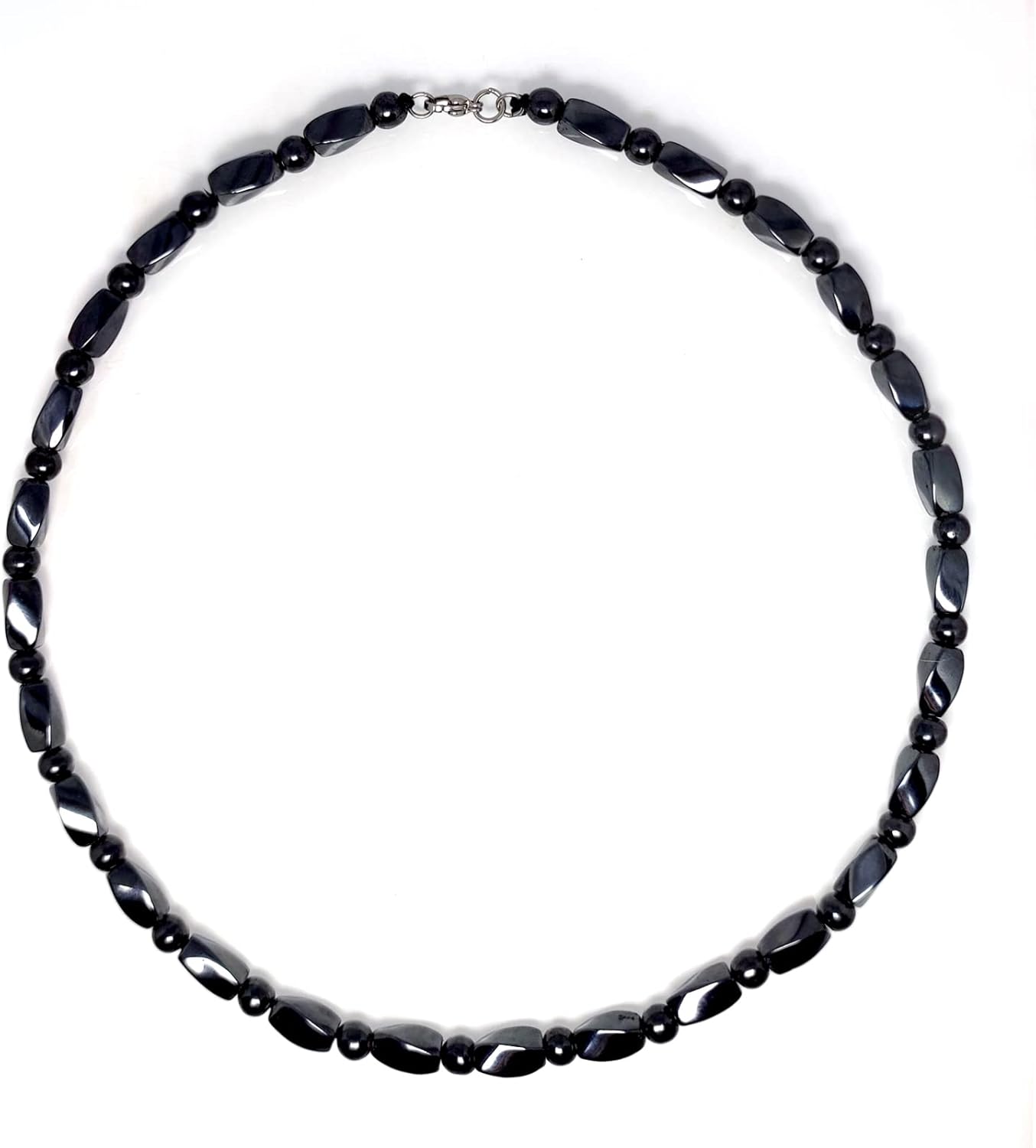 Therapy Necklace Hematite Necklace Black Obsidian NecklaceNatural