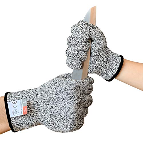 Cut Resistant Gloves for Kids Food Grade Safety Gloves for Yard Work, Repairing