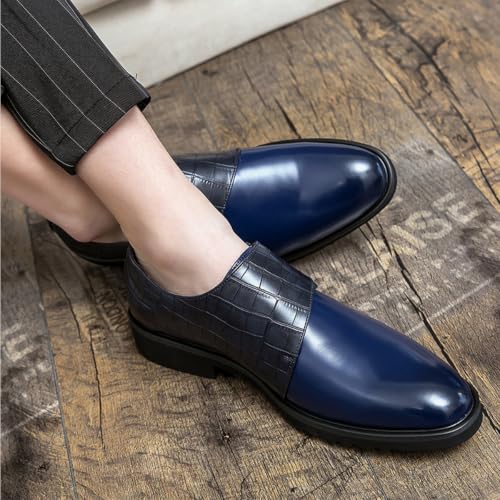 Mocasines para hombre de gala estilo formal elegante con punta redonda 7
