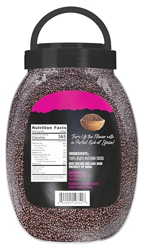 Black Mustard Seeds Whole 4.5 LB Bulk Jar - All Natural, Gluten Free, 100% Pure, Robust Flavor - by Spicy World - Image 2