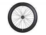 Roue Arrière Santafixie 700C 60 mm – Single Speed – Moyeu Flip Flop – Aluminium + Pneu 700x25C Anti Crevaison + Chambre à Air (Noir)