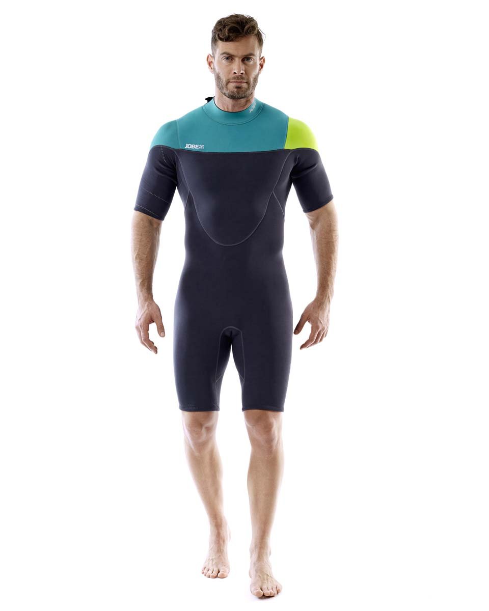 Jobe Herren Perth Shorty 3/2mm Neoprenanzug, blau, M