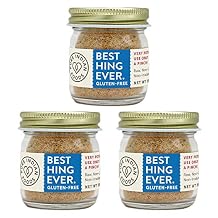 Pure Indian Foods Best Hing Ever Asafoetida Powder, Gluten Free - Indian Spice for Garlic & Onion Substitute, 20g Glass Bottle 3 PACK