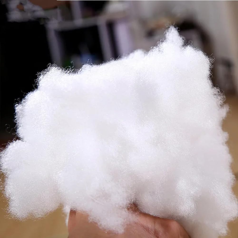 ECYC Ltd 1kg/2.2lb PP Cotton Stuffing, Polyester Fiber Fill DIY Handmade Material for Quilts, Paddings, Cushion, Pillow, DIY Craft