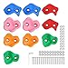ENJOHOS Appigli Arrampicata Bambini Set di 10, 5 Colori con Materiale di Fissaggio, Prese Arrampicata Muro per Torre da Gioco, da Interno o Esterno