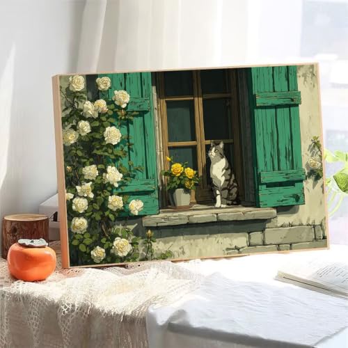 Loisir Créatif Anti-Stress et Kit Diamond Painting Adulte Chat pour Salon
