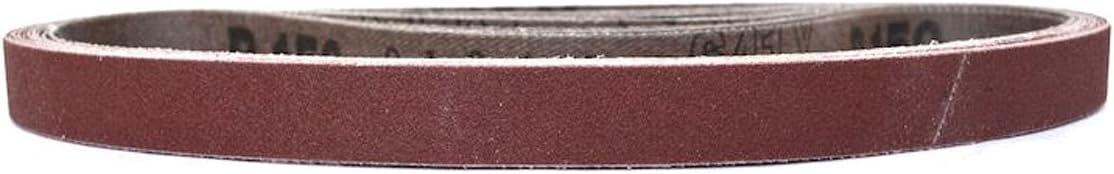 Starcke Premium 1/2 Inch X 24 Inch Aluminum Oxide Cloth Sanding Air File Belts | for Metal, Car Restoration, Wood, Composites, and Paint (24 Pack,320 Grit)