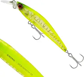 Isca Artificial para Tucunaré Jack Minnow 85 Meia Água (CR41)