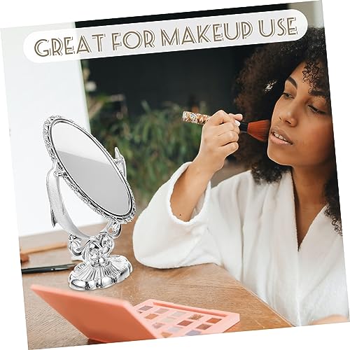 Miroir de maquillage pivotant double face Healvian pour table