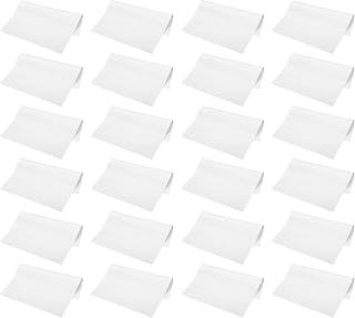 PATIKIL Eyeglass Microfiber Cleaning Cloth 7"x6", 24 Pack Glasses Cleaning Cloth Soft Suede Wipe Screen Cloth for Camera Lens Eyeglasses Screens in Individual Vinyl Pouch, White