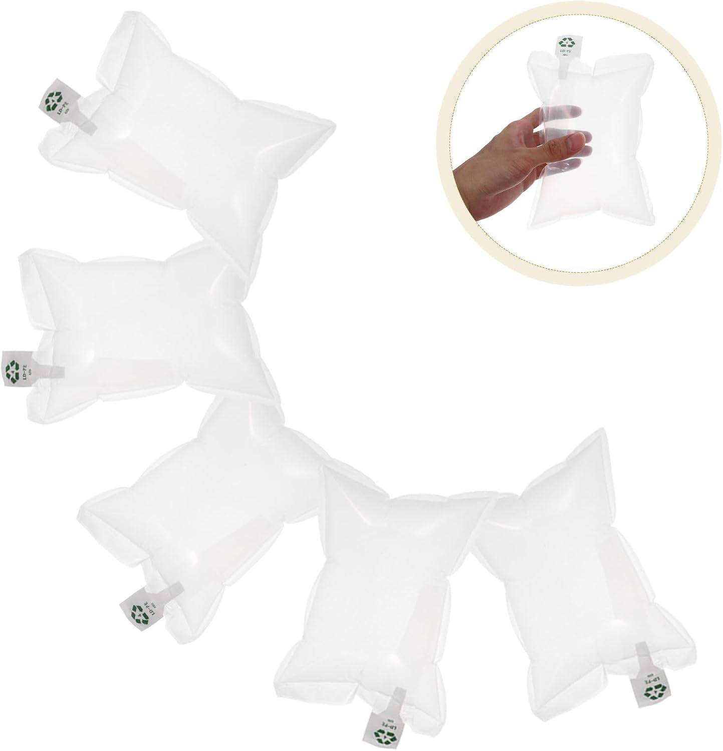 100pcs Inflatable Air Packaging Pouches 15x20cm Cushion Shipping Air Bags for Hat Packing Anti-pressure Protective Dunnage Bags for Baseball Caps