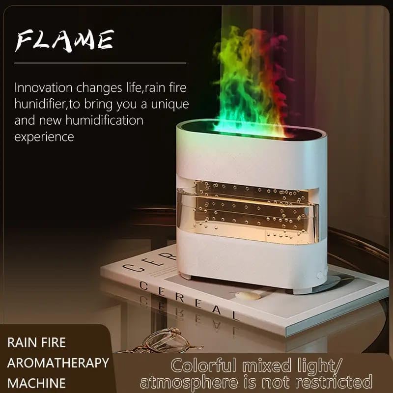 Image of Smart Ultrasonic 300ML Flame Humidifiers for Bedroom, 28 dB Quiet Supersized Cool Mist Air Humidifiers for Large Room, Baby Nursery, Plant, Indoor, Night Light, Easy to Clean, Precise Humidity Control