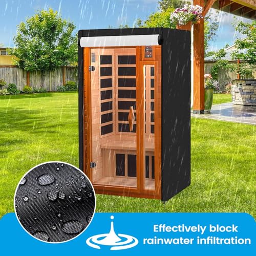 Housse de sauna extérieur étanche bâche protection portable imperméable - 2