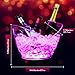 Umigy 12 Pcs 5L LED Ice Buckets Clear Plastic Ice Bucket Large Capacity Light RGB Colorful LED Cooler with Lights for Champagne Wine Beer Party Bar Club