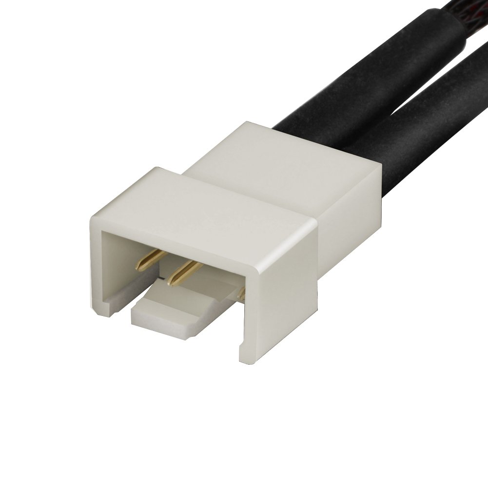 J&D 4-pinowy kabel dzielacza mocy Molex do wentylatora 2-pack, do 4-pinowych wentylatorów chłodzących komputerowe, 30 cm