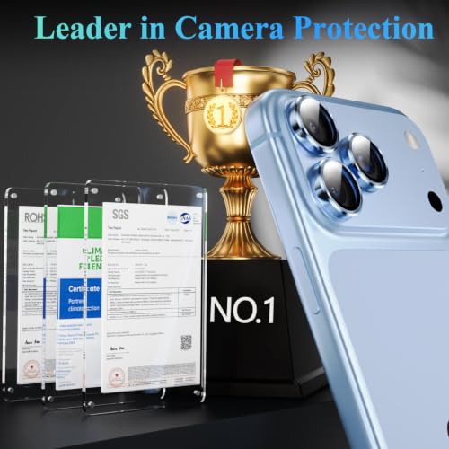 Image of Lensarmor Compatible with Iphone 18 Pro / 18 Pro Max Camera Lens Protector Glacier - Premium 9H Tempered Glass, Military-Grade Protection, No Flash Interference & Case-Friendly Design