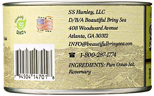 BEAUTIFUL BRINY SEA Sal Marina con Romero, 4 oz miniatura 3