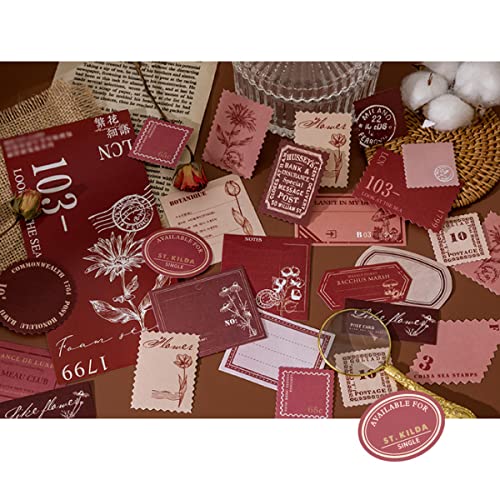 Scrapbooking Sticker Japanese Stickers Tickets Postmark Labels Tags Postcard Writable Sticky Note Decorative Label For Diy Art Crafting Journaling Scrapbook Diary Letter Planner Journal Calendar #TOP1