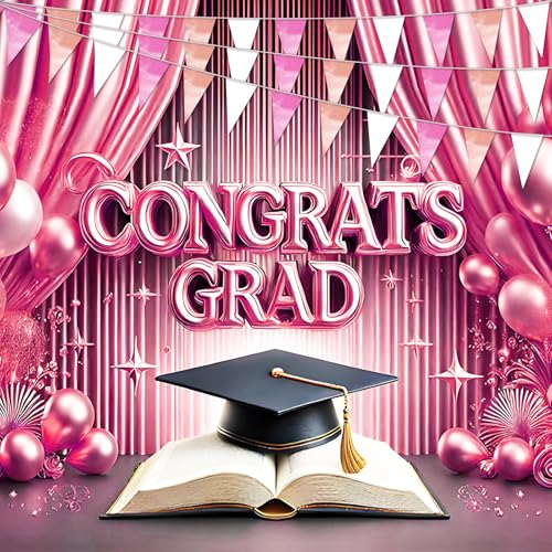 Image of 65FT Rose-Gold Pink Glitter Triangle Pennant Banner Flag Metallic Bunting Fabric Garland for Christmas Graduation Wedding Engagement Anniversary Bachelorette Bridal Shower Valentine's Party Supplies