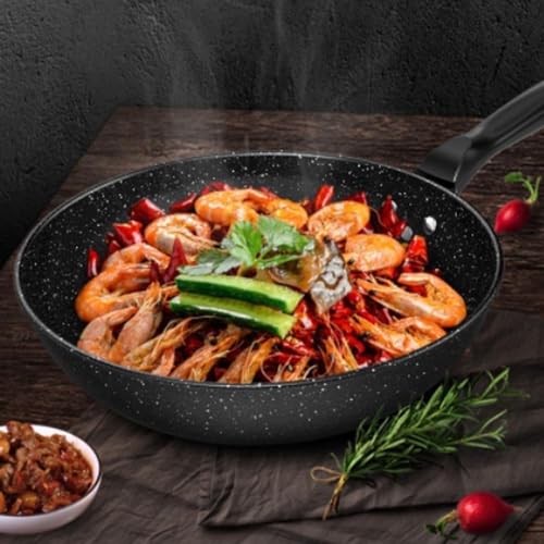 Wok con base plana antiadherente 28 cm recubrimiento granito miniatura 5