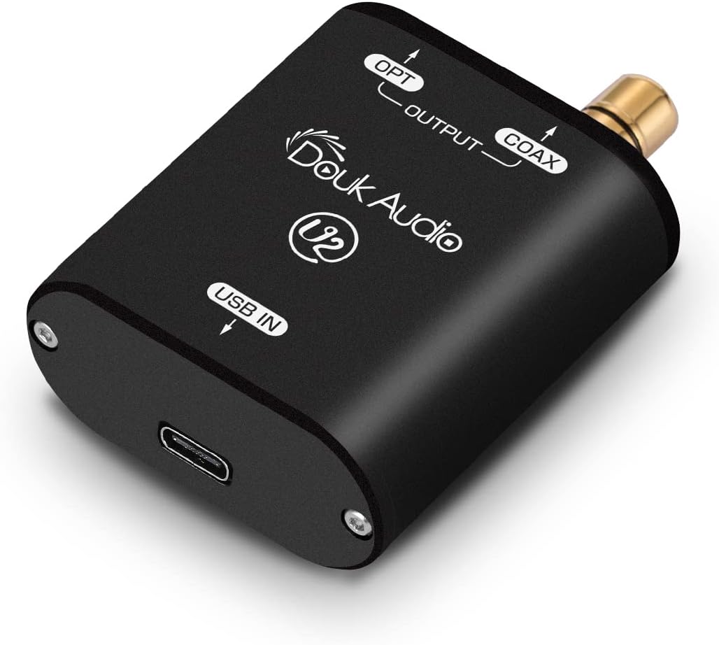 Douk Audio USB Converter XMOS XU208 Digital Interface TOSLINK Coaxial DOP SPDIF Adapter DSD64 PCM192Khz