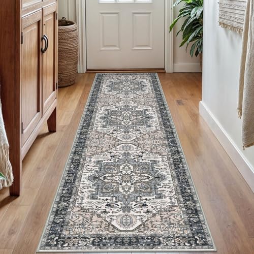 KOZYFLY Runners for Hallways 2x7 Ft Washable Kitchen Runner Rug