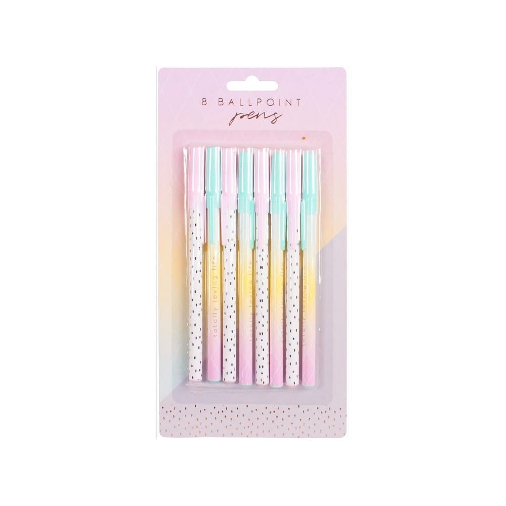Glam Ballpoint Pens Totally Loving Life 8 Pack