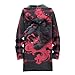 Lion Print Hooded Cardigan Men Long Sleeve Fleece Lined Oversized Zipper Open Front Mens Hooded Cardigan Long Sleeve Fall Fashion Drawstring Warm Cardigan With Hood,4XL