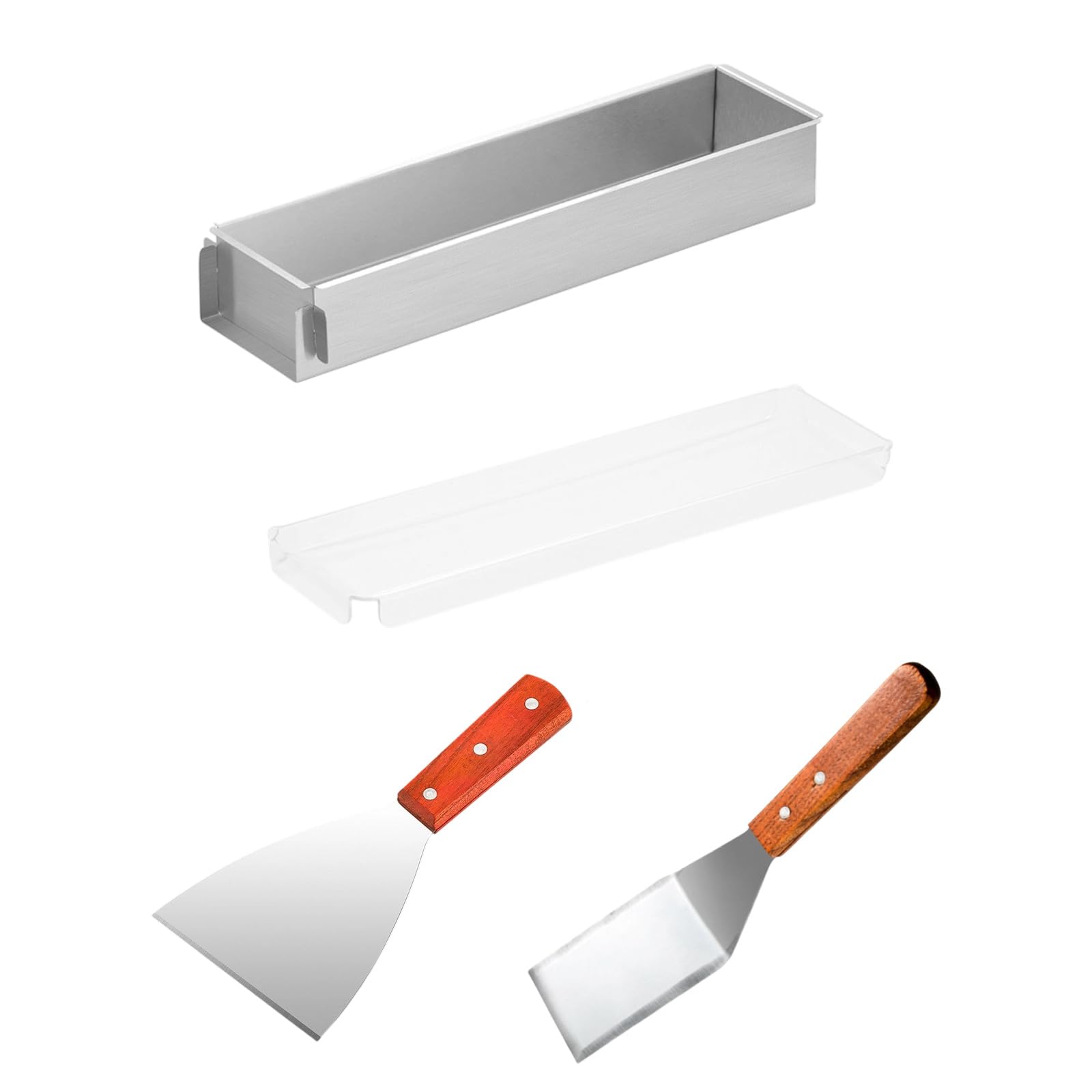 Alksubbm Of 3 Tiramisu Molds Including Spatula and Removable Panel 304 Nonrust Steel Baking Molds for Sturdy Use Cheesecakes Baking Pan