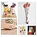 Zerodis Palitos de Madera 10pcs 30cm Long DIY Craft Sticks de Madera...