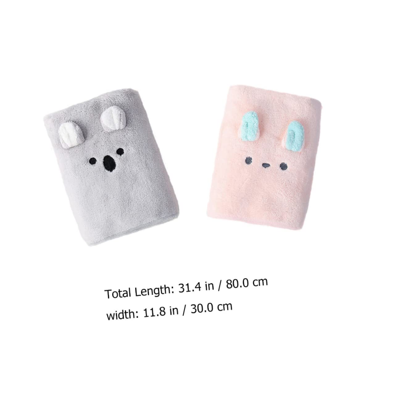 Amazon｜GANAZONO 2個カートゥーンヘアドライタオル 吸 マイクロ