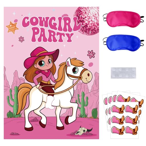 Décorations de fête de cowgirl occidentales roses pour célébrer l'esprit du rodéo