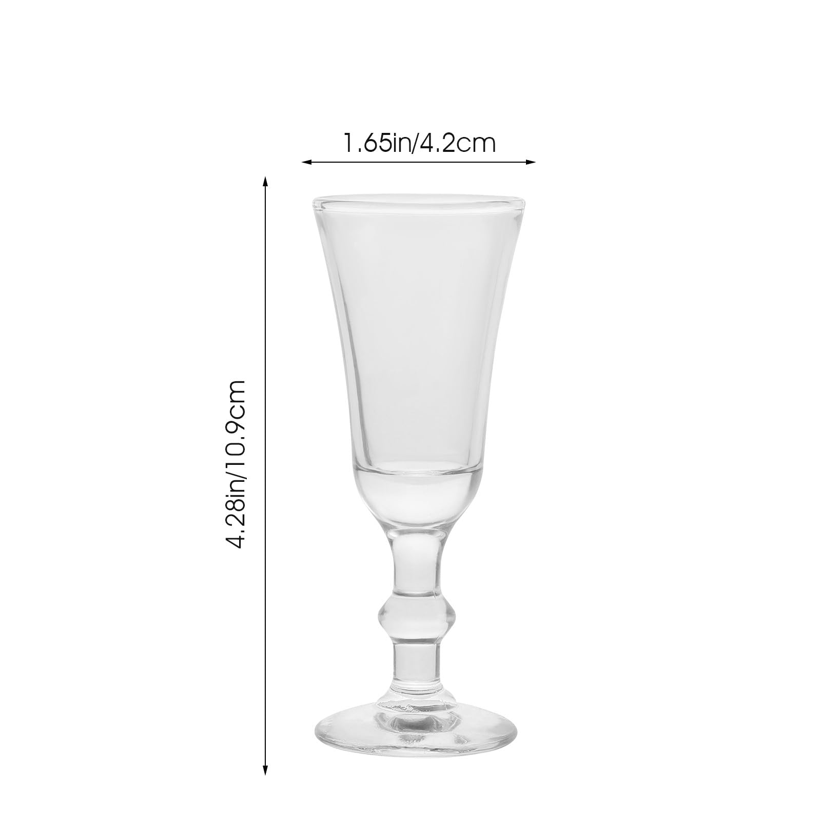 Toyvian 6 Copas de Champán de Cristal Transparente 190 Ml, Vasos de Licor y Cóctel para Fiestas y Banquetes, Copa de Bar Elegante y Resistente para Uso Doméstico y Profesional