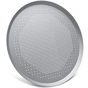 Beasea Pizza Pan, 16 Inch Pizza Tray with Holes for Oven Nonstick Perforated Pizza Crisper Tray Bakeware, Aluminum Alloy Round Pizza Baking Pans Stainless Cooking Dish for Home Kitchen Restaurant