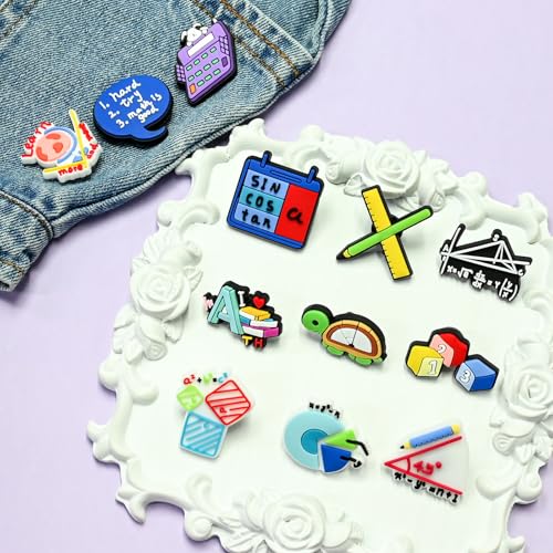 Image of Cute Pins Bulk, Funny Lapel Badge Pins Rubber Brooch Pins for Backpacks, Hats, Bags