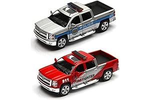 KiNSMART Silverado Series: 1/46 Scale Die Cast Fire Truck